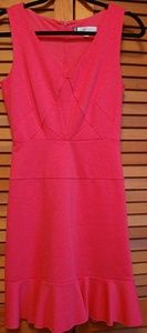 Never Worn- Hot pink fit and flare dress by JLo